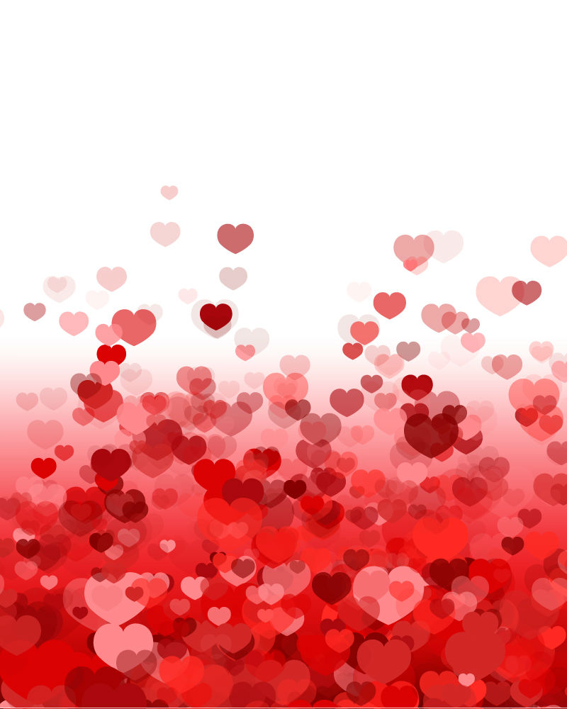 Brilliant red background vector material love
