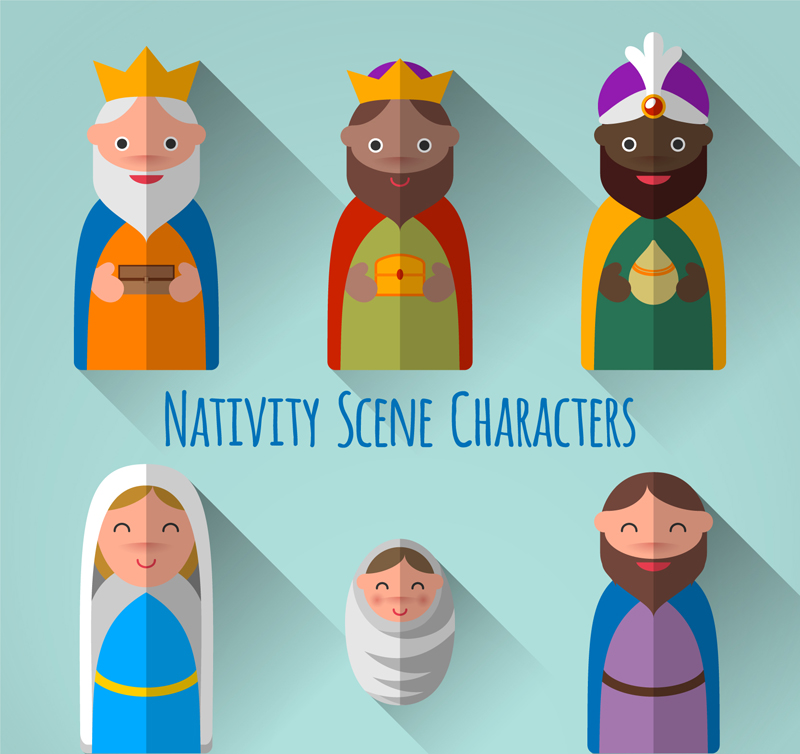 6 Creative Nativity role of vector material