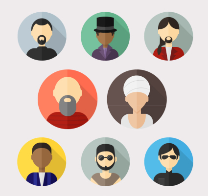 8 fashion man picture Vector