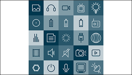 25 models of digital products application icon vector material