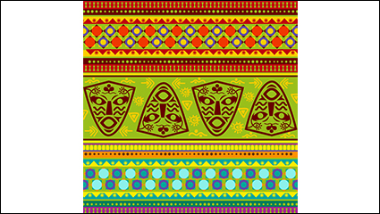Creative African National pattern background vector material