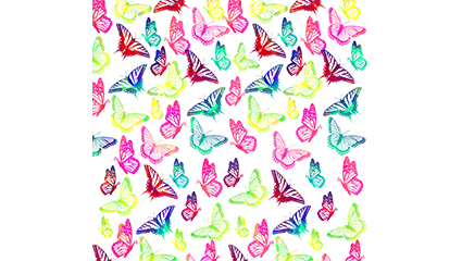 Painted Butterfly seamless background vector