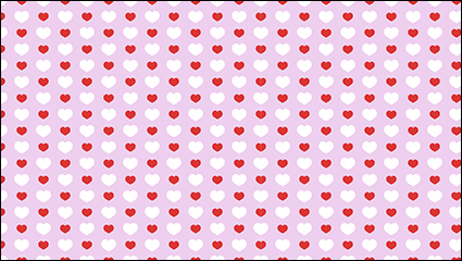 Love red and white seamless background vector material