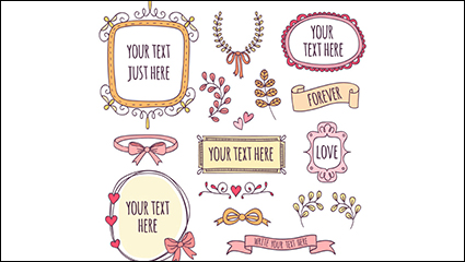 15 of the fresh decorative elements vector material