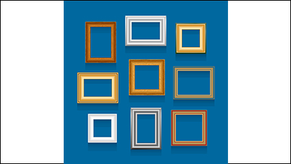 9 different colors frame the amount of material design