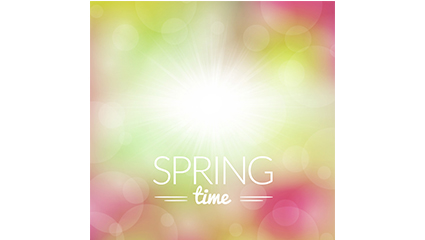 Spring time background vector fantasy material