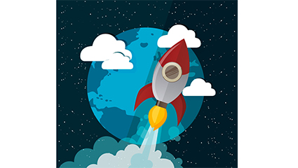 Out of the earth rocket vector material