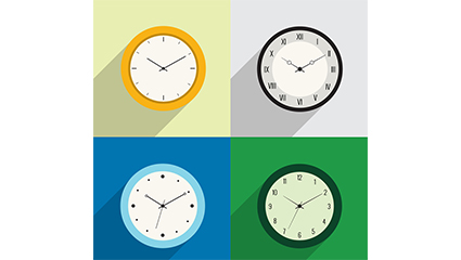 4 color vector clock design
