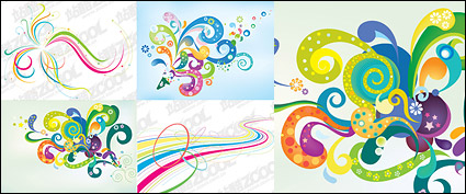 Line design elements vector material