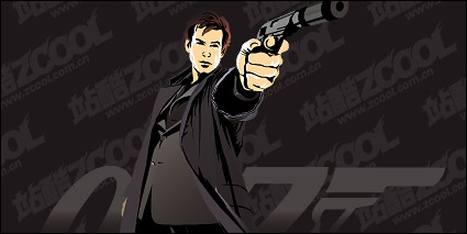 007 film personalities vector material