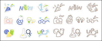 Cute icon series vector material-5
