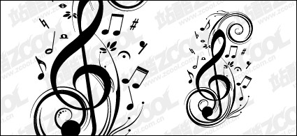 Music notes material