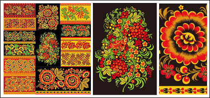 Classical pattern vector material Series -3 - lace pattern