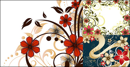 flower pattern vector style fashion material
