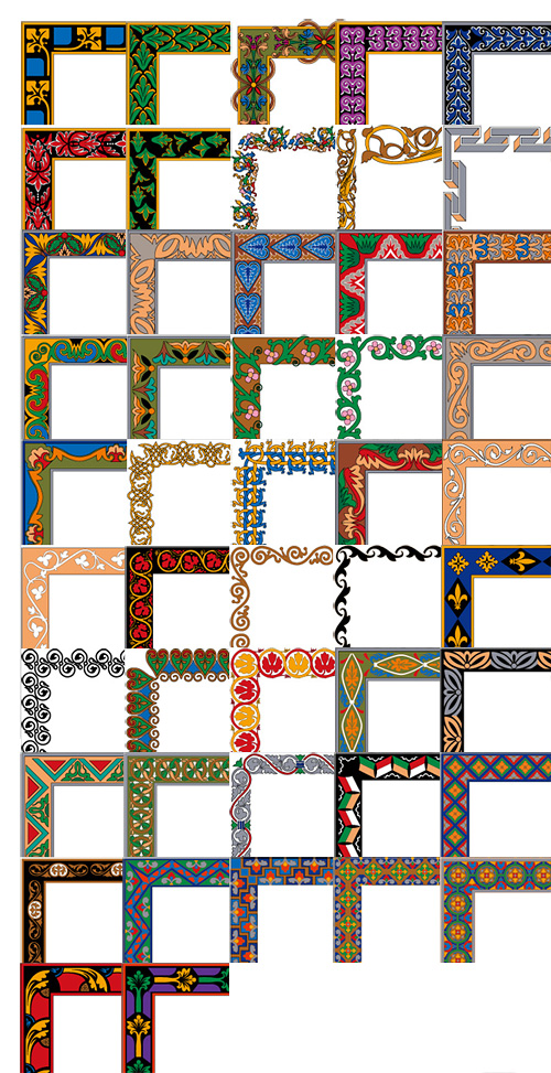 Simple practical border vector Series -4 (47P)