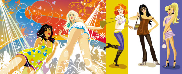 Vector Fashion Girls