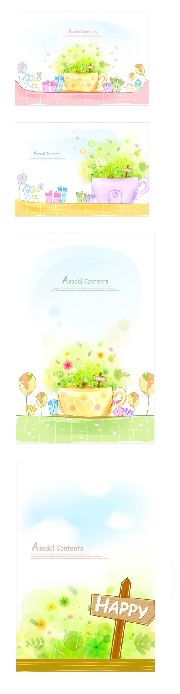  warm and sweet Vector background 