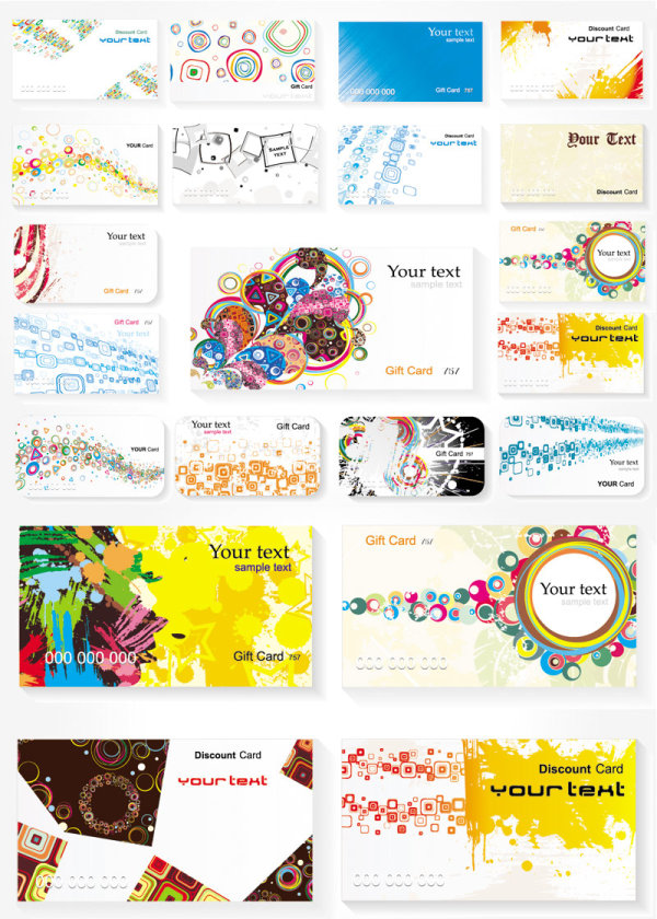 Card template II - Vector