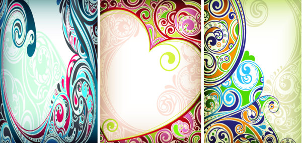 European pattern background vector material -2