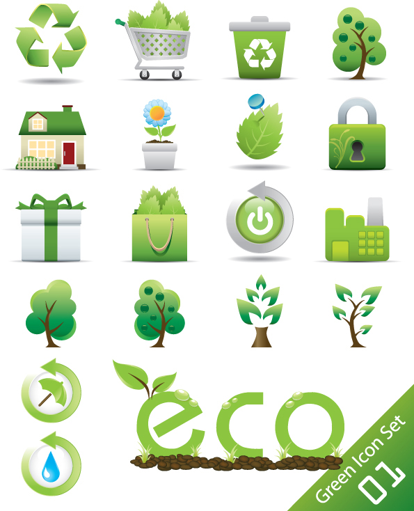 Green icon 01 - Vector