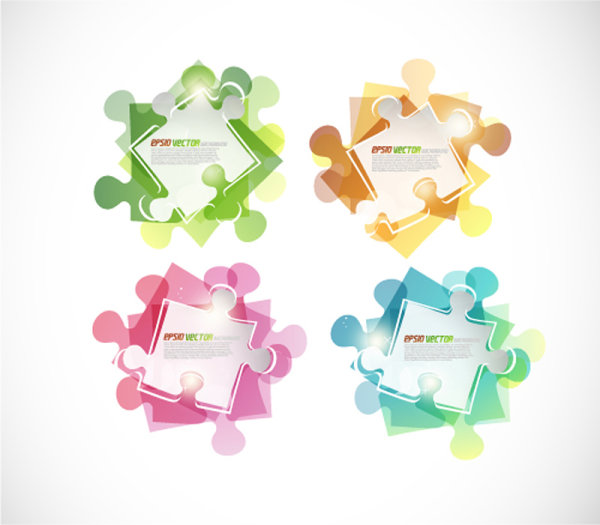 Fashion puzzle 08 - vector material