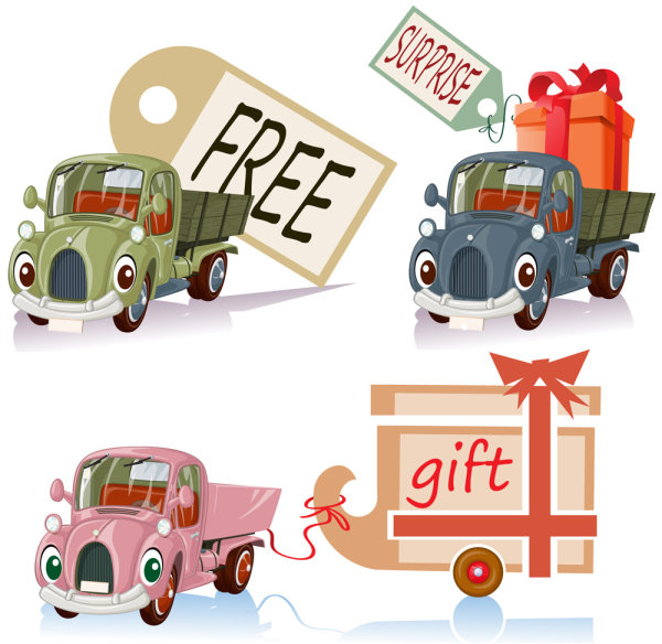 Cartoon toy car 03 - vector