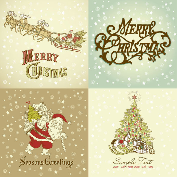 Gorgeous Christmas pattern - vector