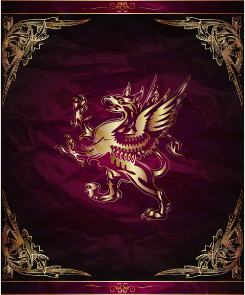 European pattern background 03 - vector material