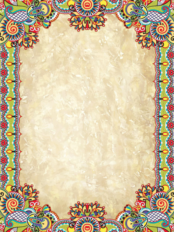 Retro pattern border 03 - vector