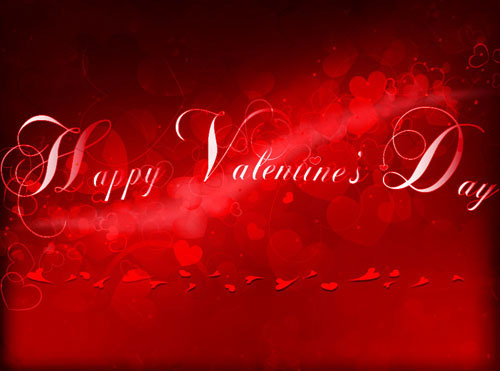 Beautiful valentine background 04 - vector material