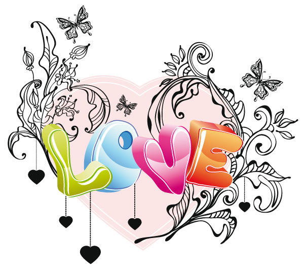 Cute Valentine 02 - vector material