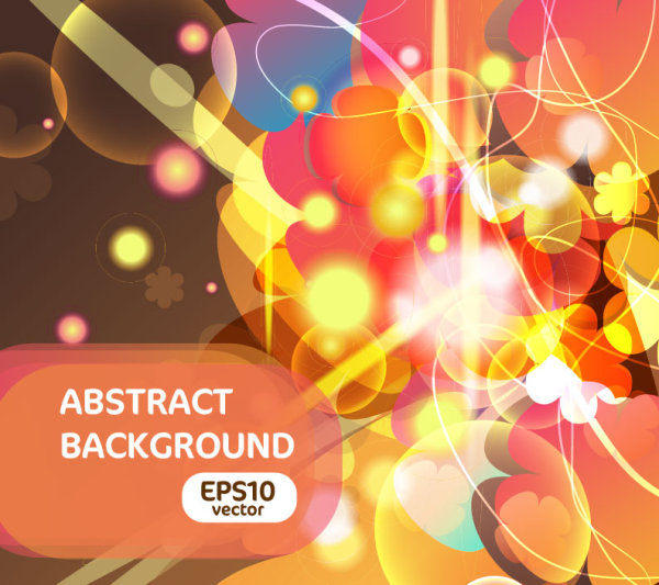 Bright trend Halo background 04 - vector material