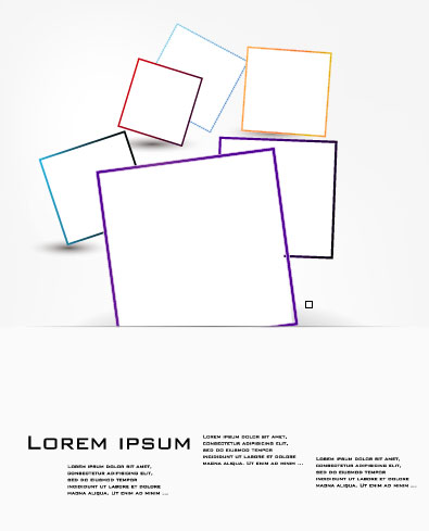 Colored border - vector material