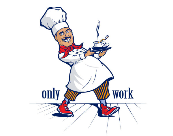 Cartoon line art figures 05 - vector