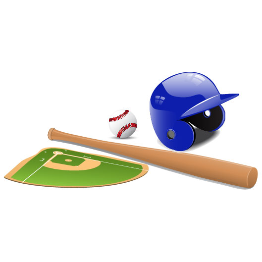 Sports equipment vector material -01