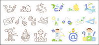 Cute icon series vector material-2