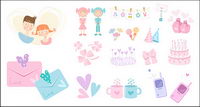 Cute icon vector material goods-3