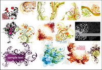 Exquisite fashion pattern vector material package-1