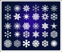 Vector of snow