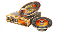 Car audio vector material -2