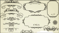 European-style lace pattern 03 - vector material
