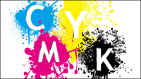 CMYK color 06 - vector material