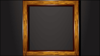 Vintage wood frame 04 - vector material