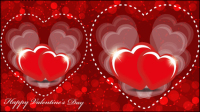 Beautiful valentine background 05 - vector material