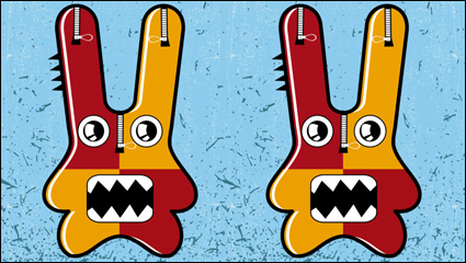 Funny cute cartoon 05 - vector material