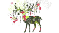 Beautiful Christmas pattern 01 - vector material