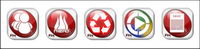 Red grey series system icon transparent PNG
