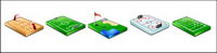Various sports venues transparent PNG icon