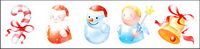 Crystal Christmas transparent PNG icon