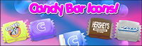 Cute candy icon transparent png